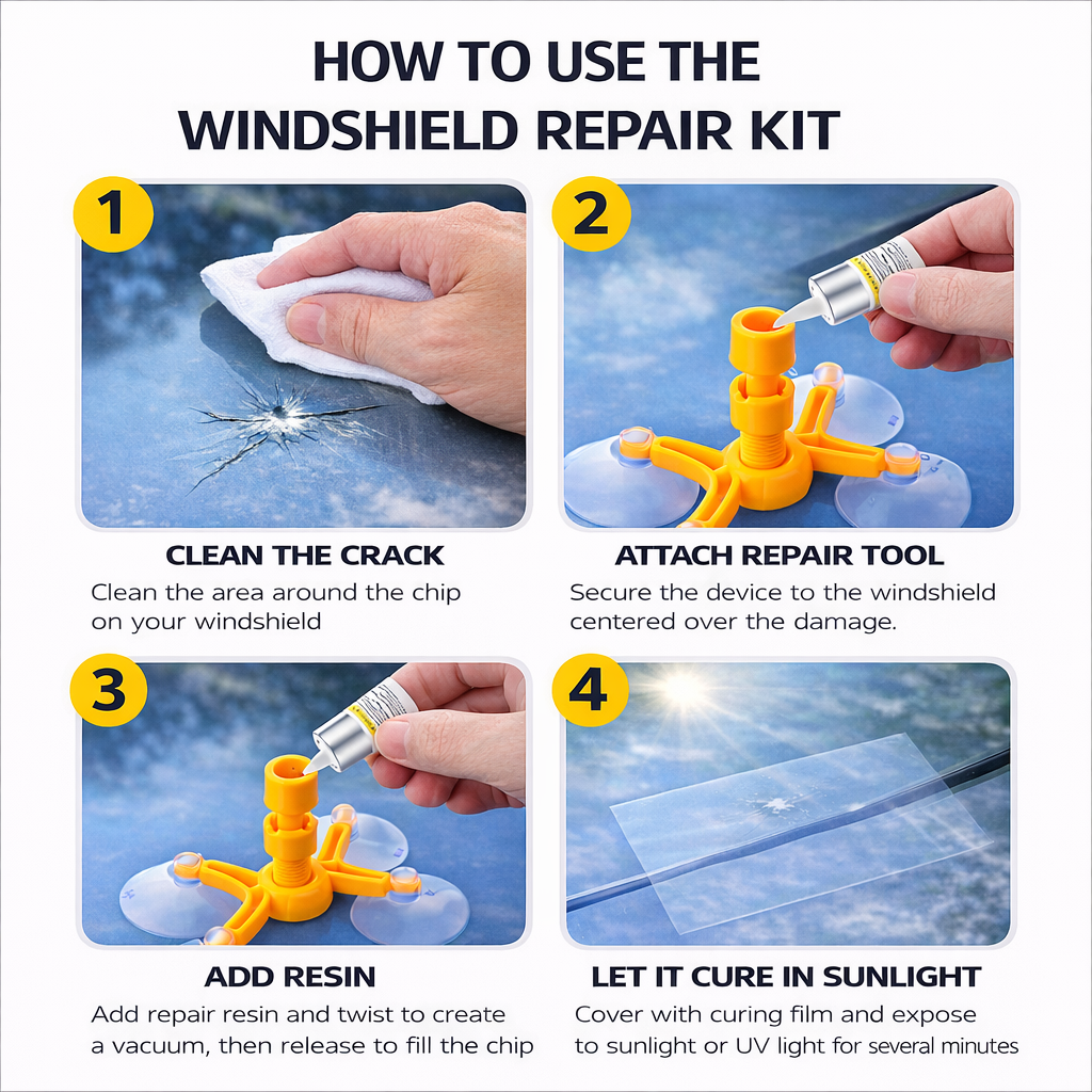 Windshield Crack Repair Kit